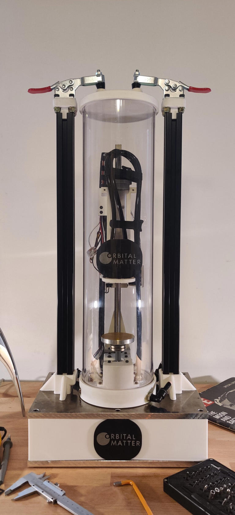 A prototype of the vacuum printer onboard Orbital Matter’s Replicator CubeSat. Credit: European Space Agency