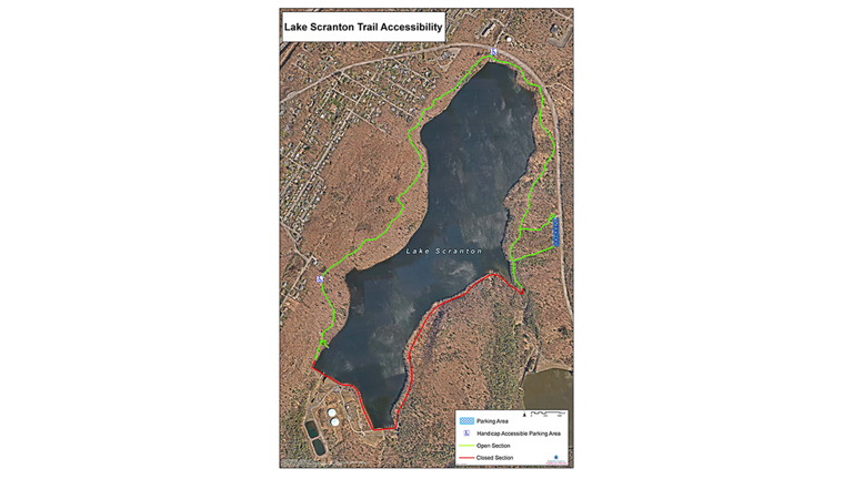 Portion of Lake Scranton walking path to temporarily close