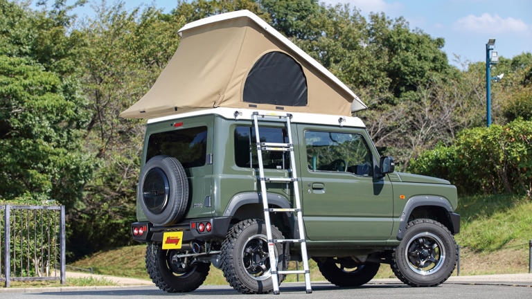 If You Could Buy a Suzuki Jimny, This Roof-Top Tent Would Basically Be ...