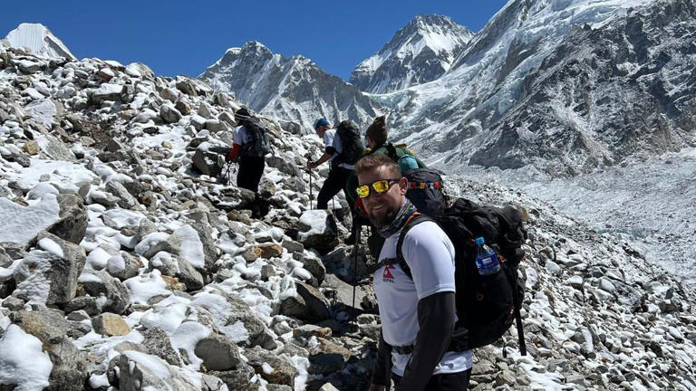 Ben Allan spent 12 days trekking to the base camp for Little Miracles