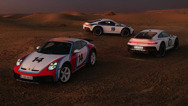 See the 2023 Porsche 911 Dakar's Retro East African Rally Body Wraps