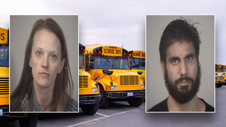 Second grade teacher Candyce Leigh Carter and her husband Kristopher Donald Carter were arrested after she was found with suspected drugs in her classroom.