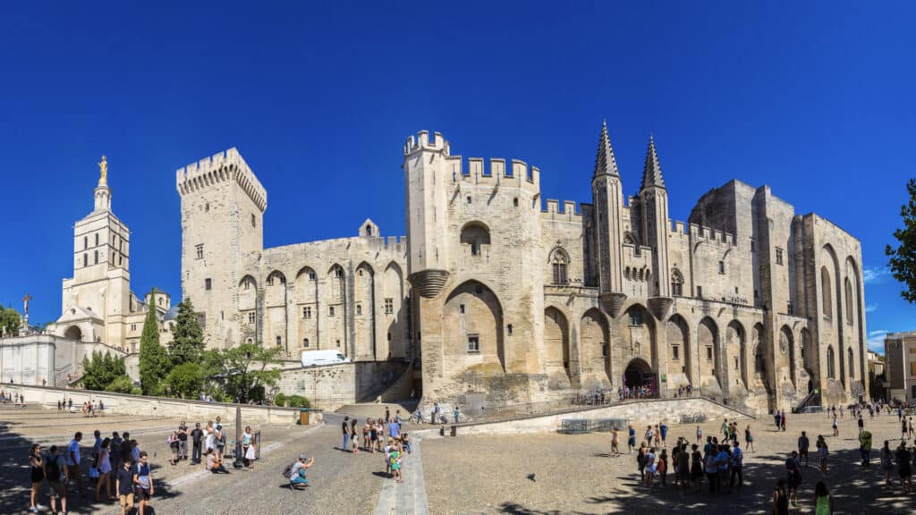 <p>Among the many ancient European palaces, one of the most impressive is Palais des Papes, the Palace of the Popes.  With both historical and architectural significance, it sits by the beautiful Rhone River. It is also the world’s most important Gothic palace, covering around 11,000 square meters of land. </p><p>The palace was built between 1335 and 1364 during the Avignon Papacy. Historically, this building was a home for Popes exiled from Rome. It consists of various chambers, halls, and chapels, such as the Great Audience Chamber and the Chapel of the Popes.</p>