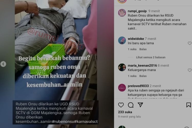 Innalillahi, Ruben Onsu Dilarikan Ke UGD Rumah Sakit Majalengka ...