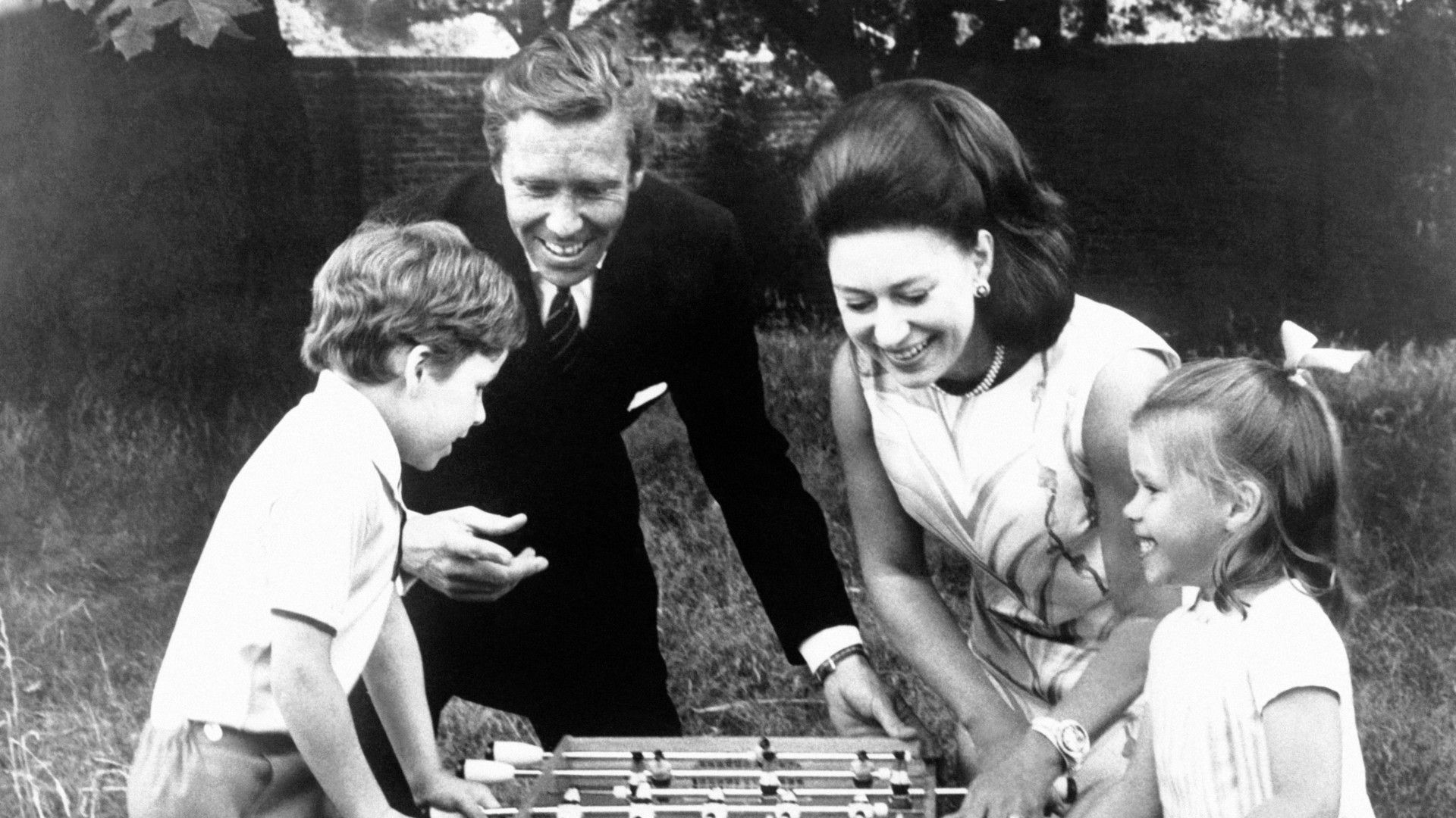 <p>                     While Princess Margaret may be more famous for her decadent morning rituals and iconic looks, she also loved spending quality time with the family.                   </p>                                      <p>                     Margaret had two children from her first marriage - David Armstrong-Jones and Lady Sarah Chatto.                   </p>                                      <p>                     Lady Sarah, with a cute bow matching her mother's style, is all grins in the photo.                   </p>                                      <p>                     Per <a href="https://www.express.co.uk/life-style/life/1626786/princess-margaret-parenting-david-armstrong-jones-lady-sarah-chatto-queen-elizabeth">the Express</a>, Margaret reportedly told the Queen before her death, "I may not have achieved very much - but I at least feel my life has not been wasted, because I have produced two happy and well-adjusted children."                   </p>