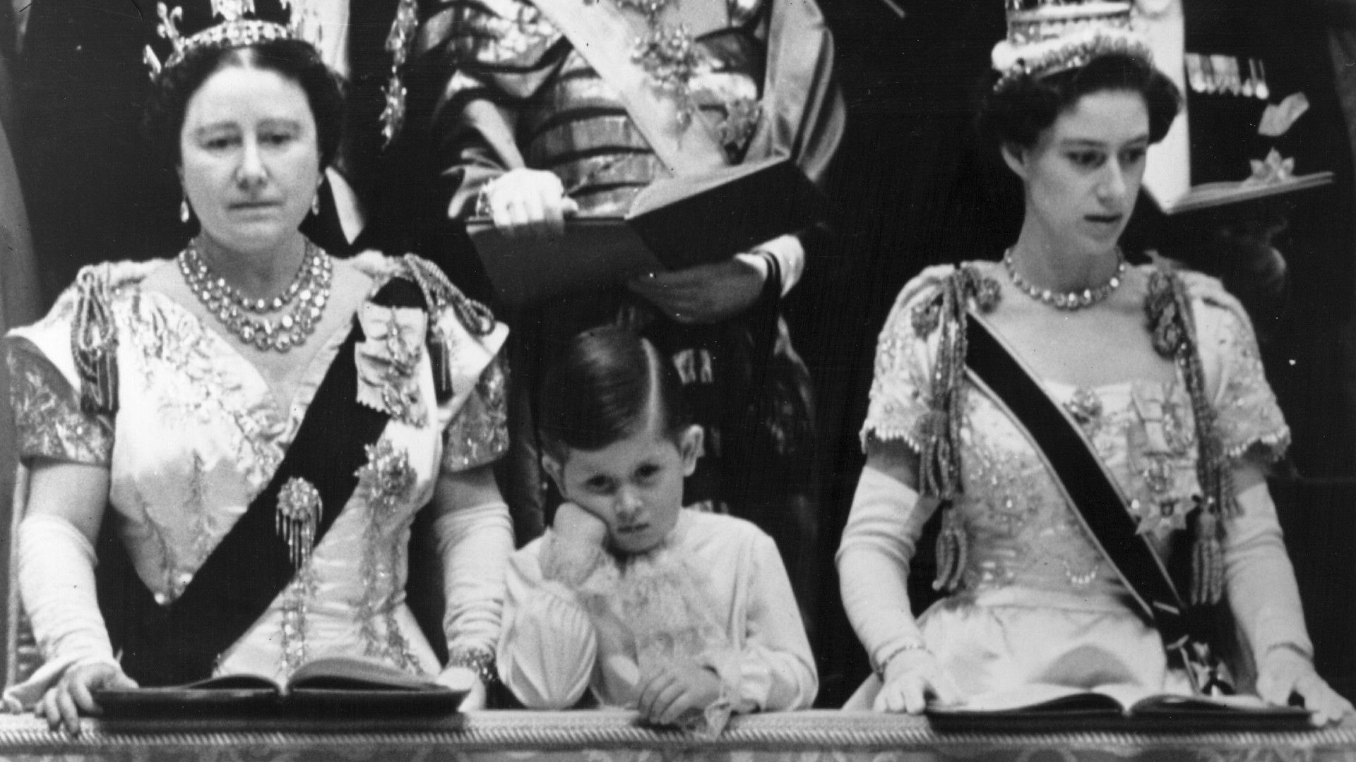 <p>                     Heart-warming and a delightful reminder that, royal or not, a child will still be a child, a young Prince Charles was caught looking hilariously unimpressed at the coronation of his mother, Queen Elizabeth II in 1953.                   </p>                                      <p>                     He was stood with his mother, Queen Elizabeth - best known as The Queen Mother - and his aunt, Princess Margaret.                   </p>                                      <p>                     Aged four years old at the time, formality still reigned supreme for the royals. Despite being his mother, the then Prince Charles received a special hand-painted children's invitation to the Coronation.                   </p>