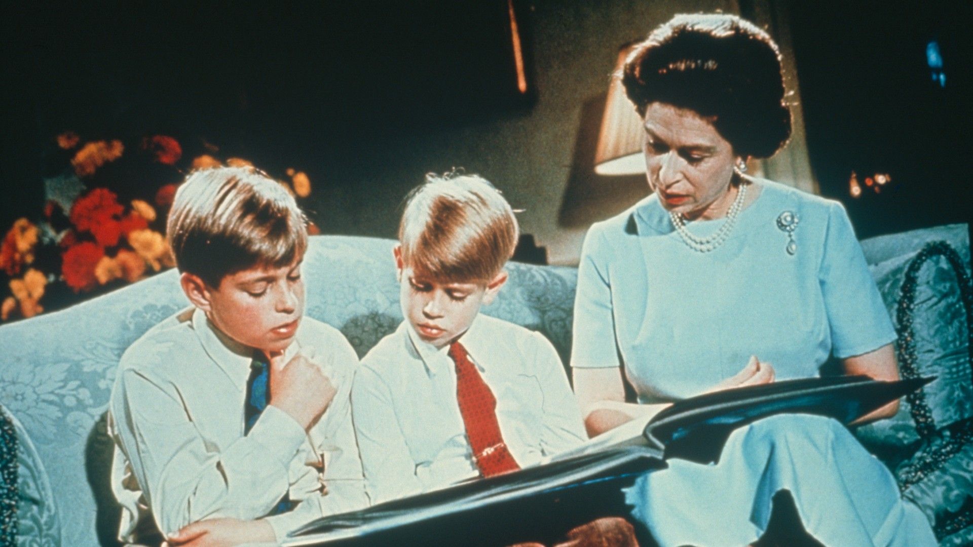 <p>                     This cosy glimpse into the special bond between the late Queen Elizabeth II and her two youngest sons, Prince Andrew and Prince Edward, was taken at Buckingham Palace during the 1971 Christmas Day television broadcast.                   </p>                                      <p>                     The sweet photo captures a moment of calm and unity that every family could relate to during the festivities.                   </p>