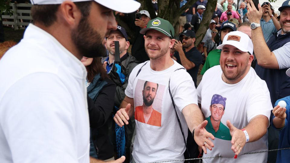 pga championship: fan strips down to retrieve golfer adam hadwin’s club from water