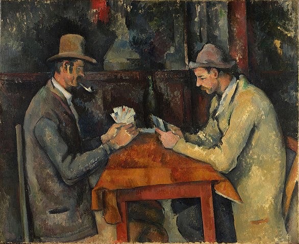 Cézanne pintou muitas cenas cotidianas em suas obras. (Fonte: Wikimedia Commons)