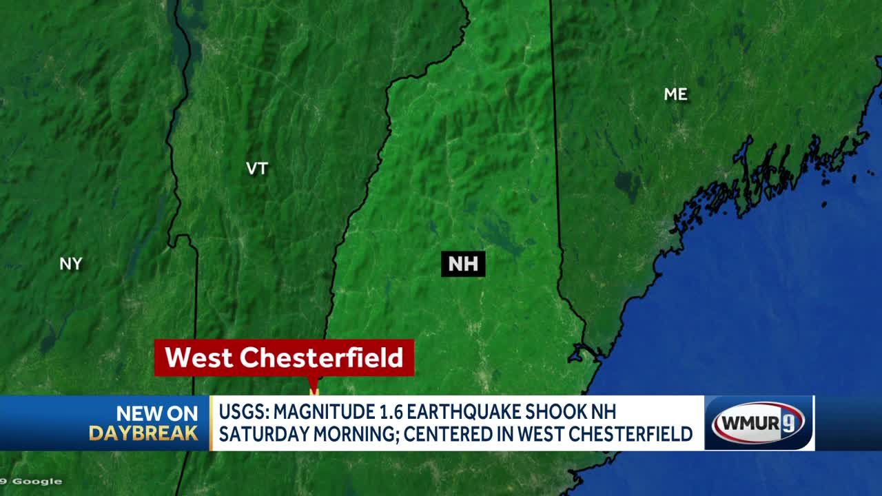 Magnitude 1.6 earthquake centered in West Chesterfield, USGS says