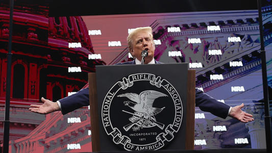 Trump accepts NRA endorsement, urges gun owners to vote<br><br>