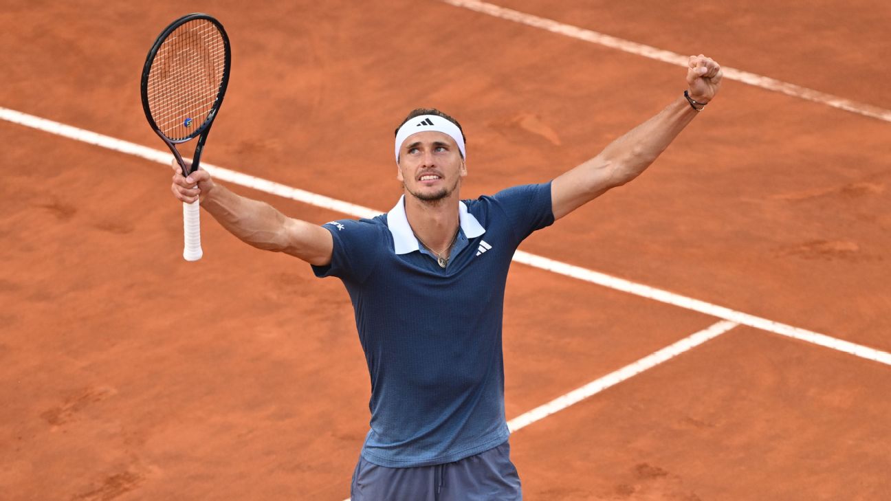 Alexander Zverev Beats Nicolas Jarry For 2nd Italian Open Title