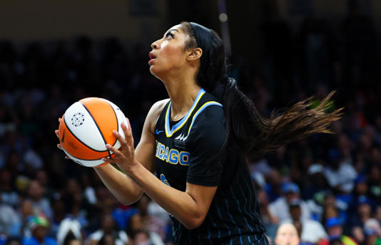 Chicago Sky forward Angel Reese (5) shoots during the second half against the Dallas Wings at College Park Center. Kevin Jairaj-USA TODAY Sports