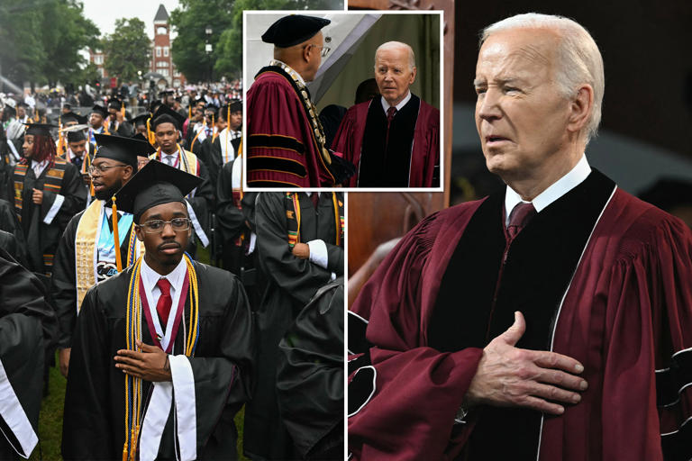 President Biden Recognizes Gaza Truce Announcement During Morehouse College Speech