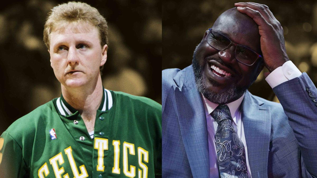 shaquille o'neal explains why he wasn't a fan of larry bird growing up: 