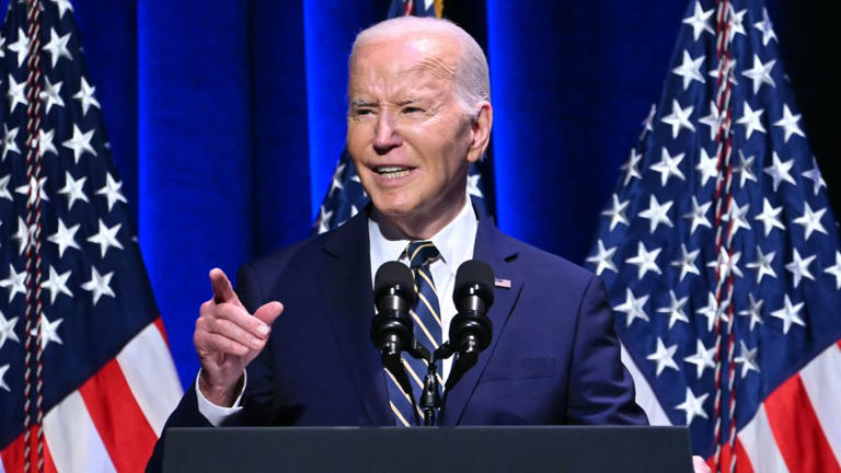 TikTok users filed a lawsuit Thursday challenging the TikTok ban President Biden signed into law in April, arguing the ban violates the First Amendment. Getty Images