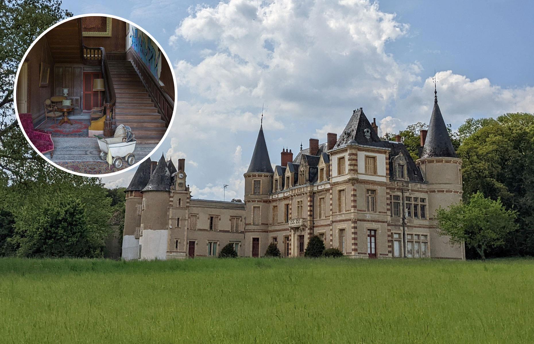 So sieht es in dem verlassenen Schloss eines französischen Grafen aus