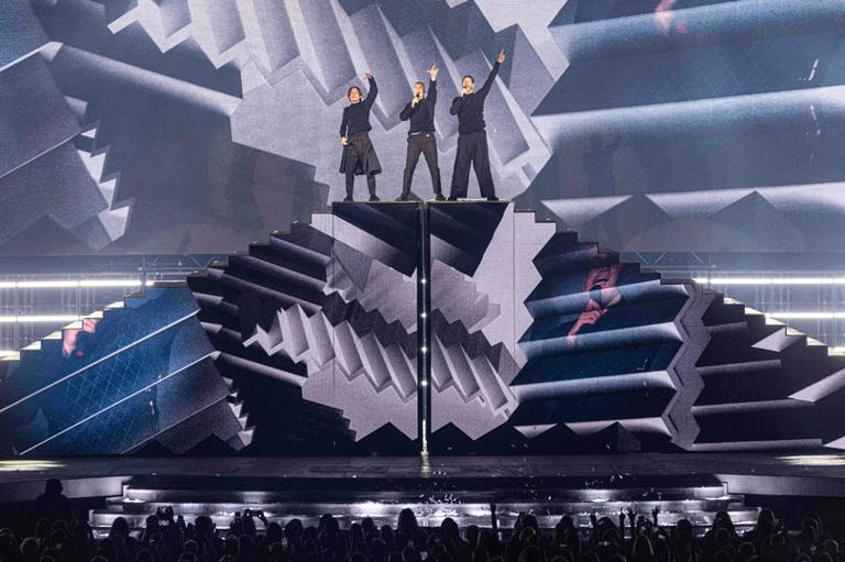 Take That perform at Birmingham's Utilita Arena on Tuesday, May 14, 2024 as part of their This Life On Tour