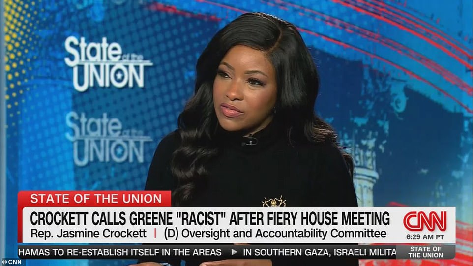 Democrat Jasmine Crockett says Marjorie Taylor Green was 'racist'