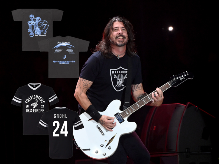 Foo Fighters UK Tour 2024: Preview of Merchandise Available on Upcoming Tour