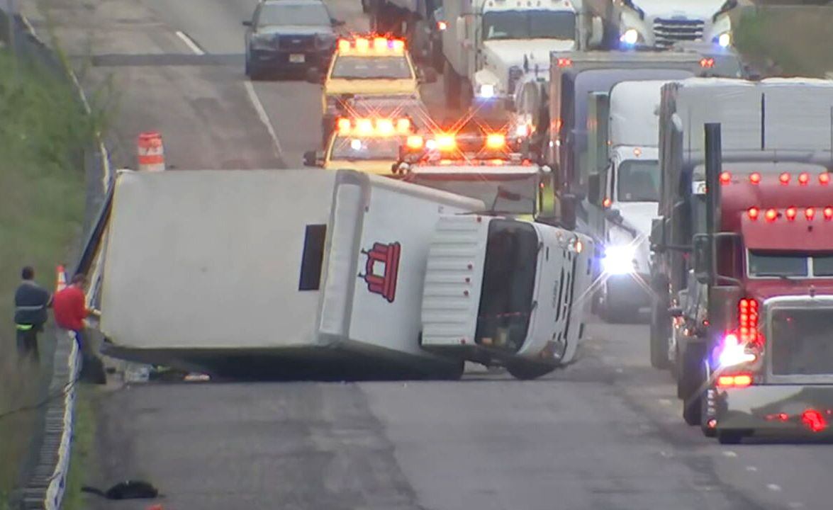 Mass. Pike Lane Reopened After Box Truck Crash In Oxford Snarled Traffic