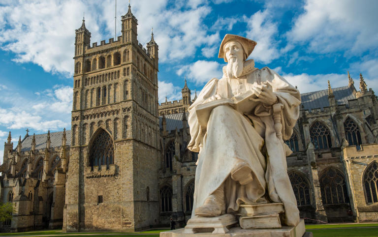 Exeter Cathedral holds the largest collection of Old English writing - Alamy