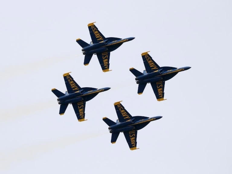 The Blue Angels will fly over Annapolis three times during the U.S. Naval Academy Commissioning Week. The fighter jets have a rehearsal run on Tuesday, May 21. The full demonstration is on Wednesday, May 22. They fly over the graduation on Friday, May 24.