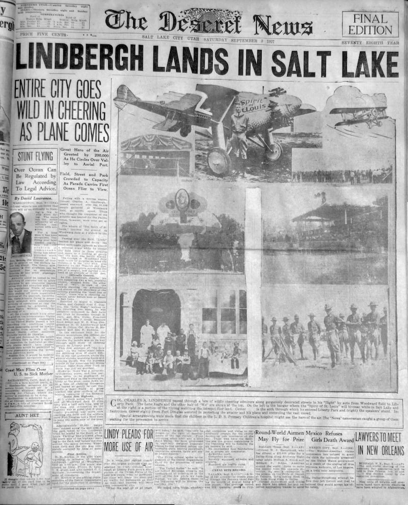 Deseret News Archives: Remembering Charles Lindbergh And What He Meant ...