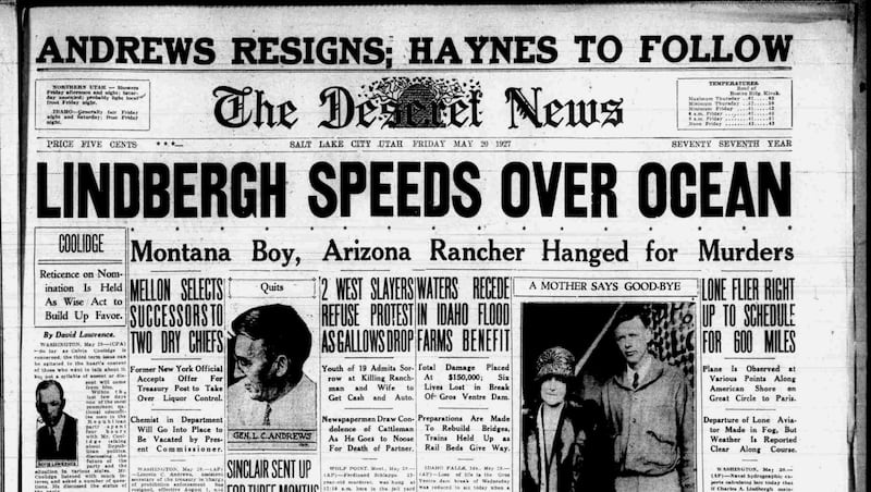 Deseret News Archives: Remembering Charles Lindbergh And What He Meant ...