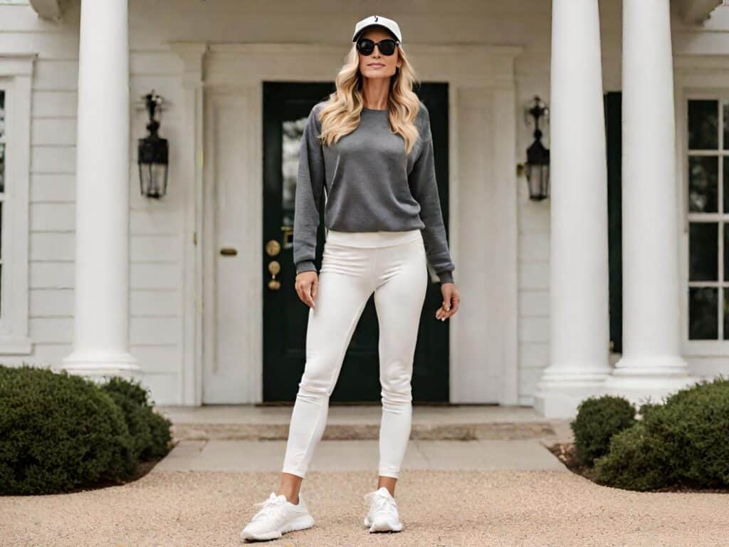 <p>Accessorizing can also make your yoga pants look more suitable for casual occasions other than your gym activities. Choose a cap in a fun color or with a cute logo, and complete the look with a fitted top and sneakers for a laid-back, athleisure style.</p>
