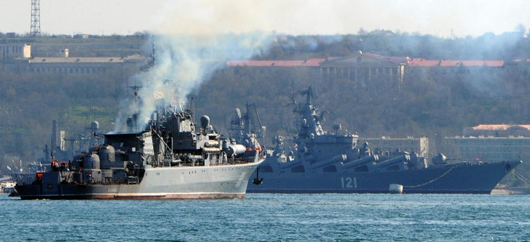 Ukraine has sunk or badly damaged over a dozen of the Black Sea Fleet’s pre-war forces since 2022 (Photo: OLGA MALTSEVA/AFP via Getty Images)