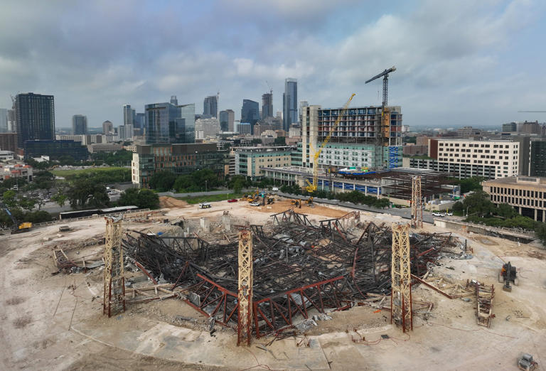 Frank Erwin Center on the University of Texas flattened