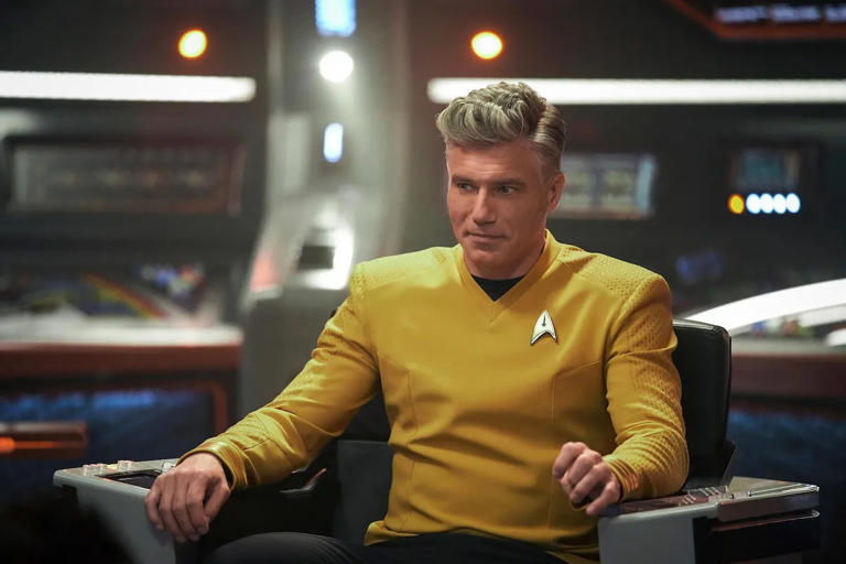 Anson Mount as Captain Pike in Strange New Worlds [Credit: Paramount Network]