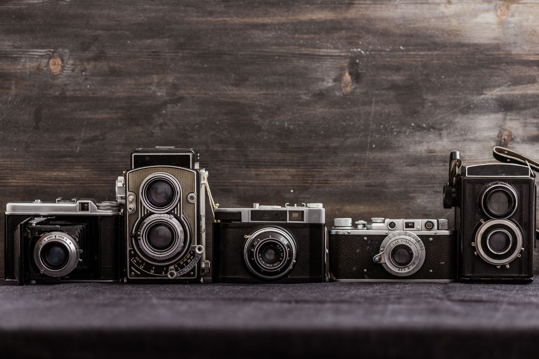 <p>Very few companies still produce old-fashioned film cameras, but there is still a market for old cameras from enthusiasts, collectors and budding photographers. If you have a vintage camera lying around your house in good condition, the website <a href="https://collectiblend.com/Cameras/" title="https://collectiblend.com/Cameras/">CollectiBlend</a> can help you determine a reasonable price.</p>