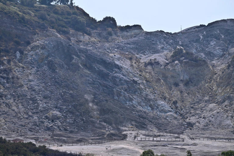 The Solfatara crater in Pozzuoli, Italy, pictured last year (Picture: EPA)
