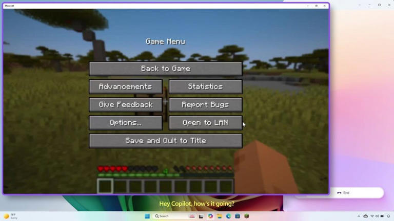 Minecraft can now use Copilot from Microsoft to actively help the player.