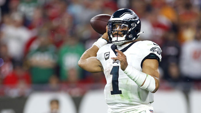 the linc - nfl qb rankings from pff place jalen hurts inside top 10