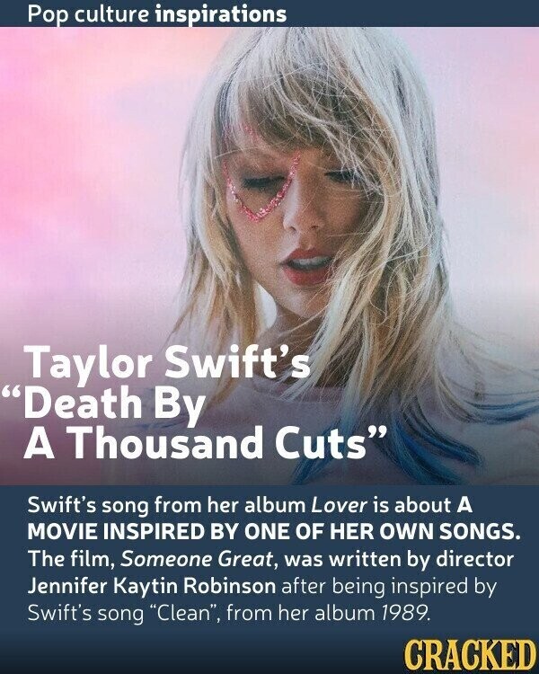 11. Taylor Swift’s “Death By A Thousand Cuts”