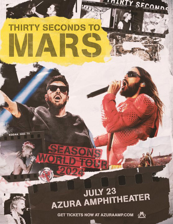 Thirty Seconds to Mars announced July tour stop at Azura Amphitheater
