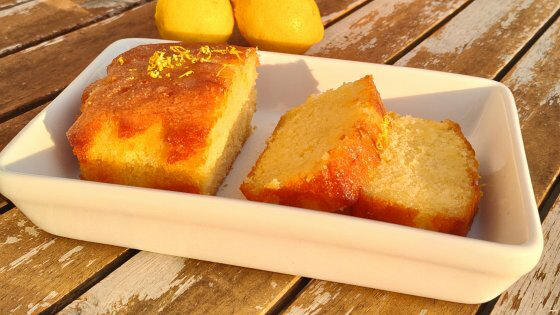 engelsk citronkage - lemon drizzle cake