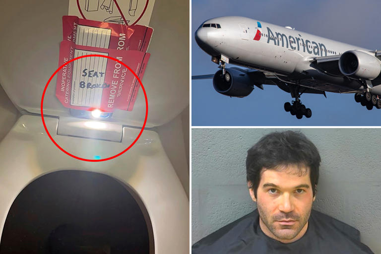 American Airlines ‘outrageously’ suggests girl, 9, to blame after creepy flight attendant records her in bathroom