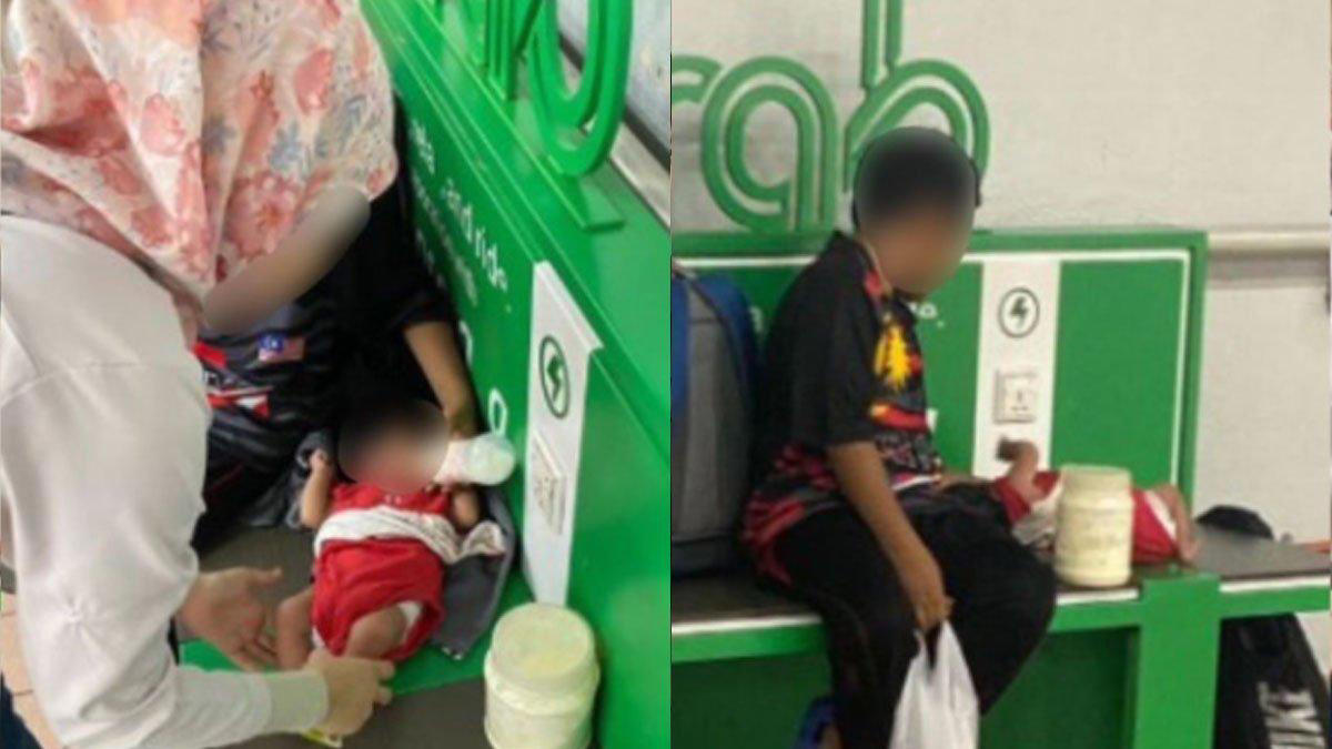 viral nasib ibu asal malaysia terpaksa tidur di stasiun bawa bayi baru lahir,diusir suami