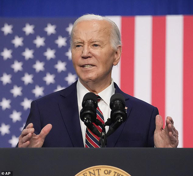 TikTok's alleged downsizing comes just weeks after President Joe Biden (pictured yesterday) signed a law banning the platform in the US unless it is sold to an American company
