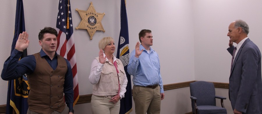 Bossier Sheriff Swears In New Law Enforcement Officers And Promotes One