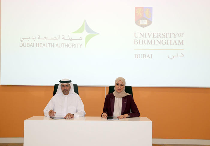 dubai health authority, university of birmingham dubai partner to develop healthcare sector