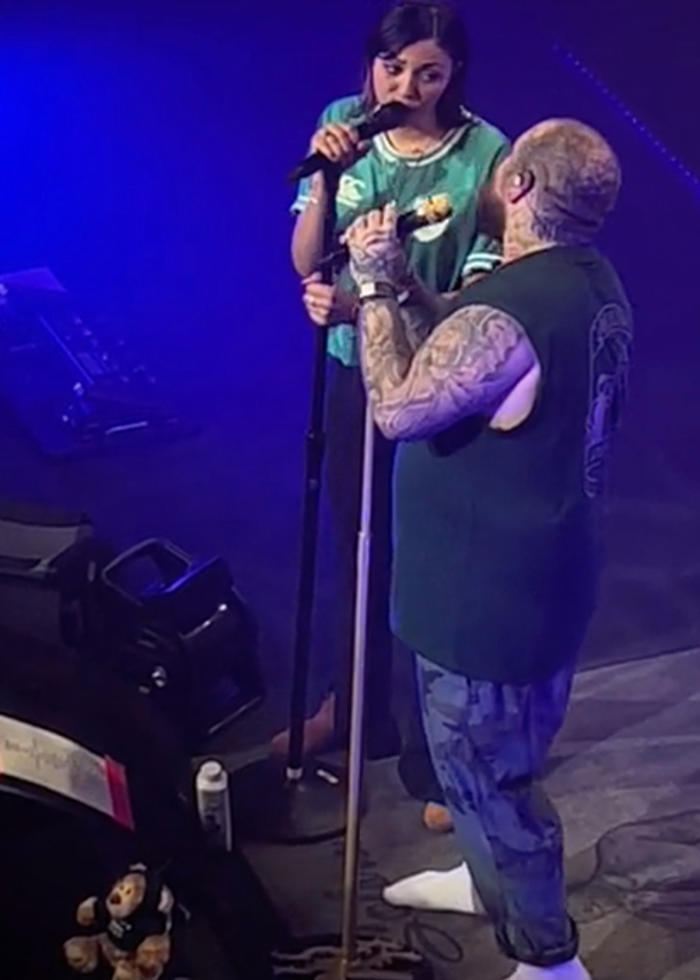watch: teddy swims feeling the love in dublin as he brings girlfriend out for a romantic duet