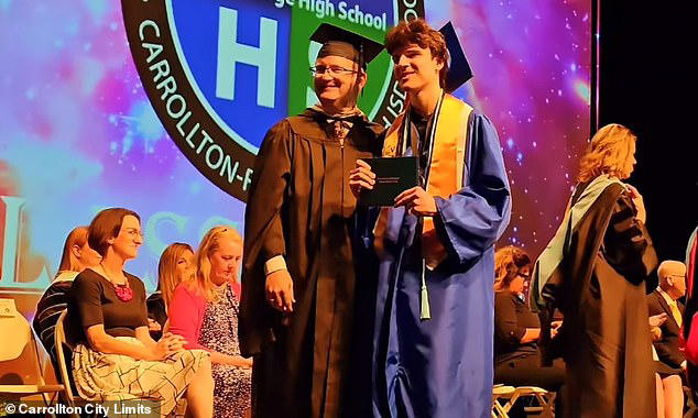 texas valedictorian gives speech hours after father's funeral