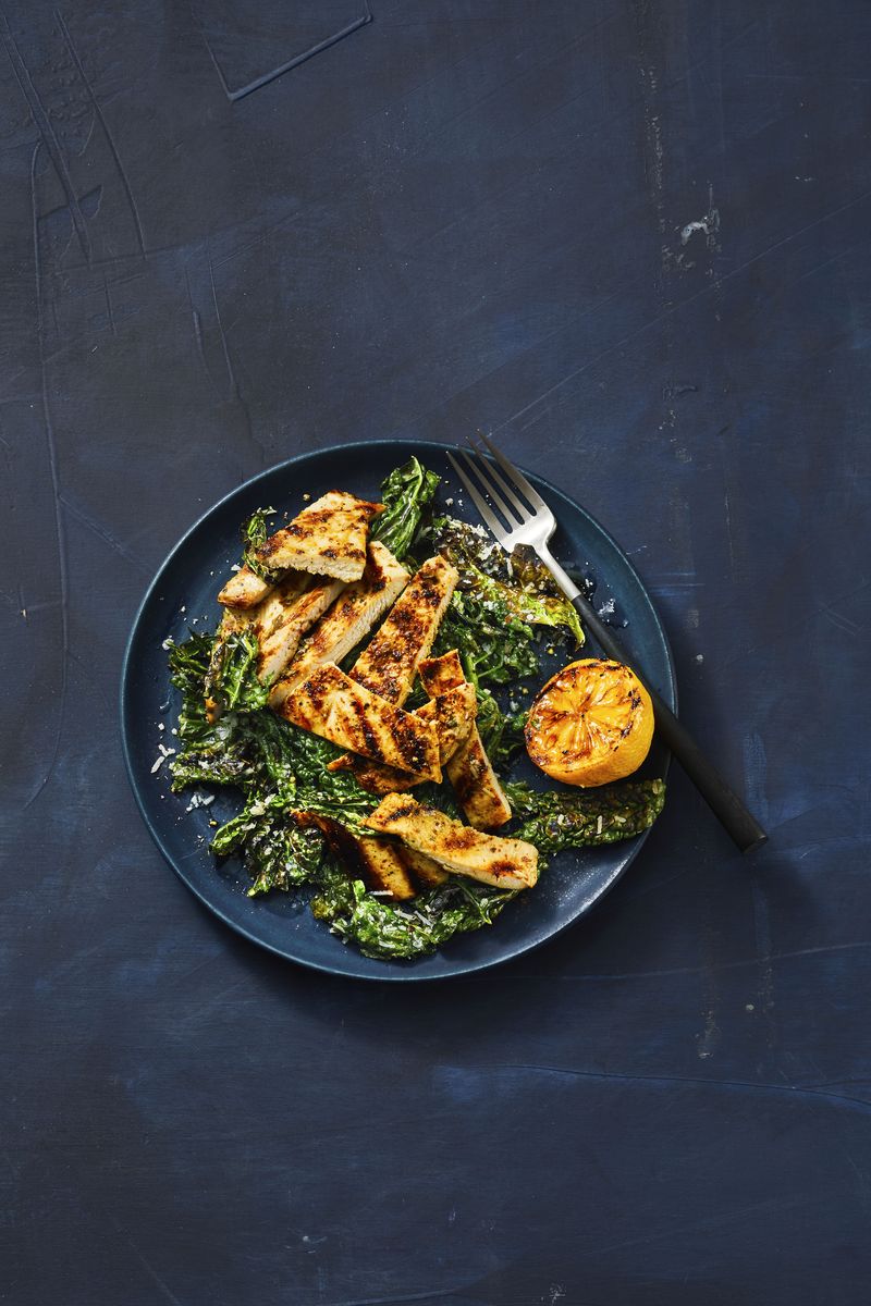 19) Grilled Lemony Chicken and Kale