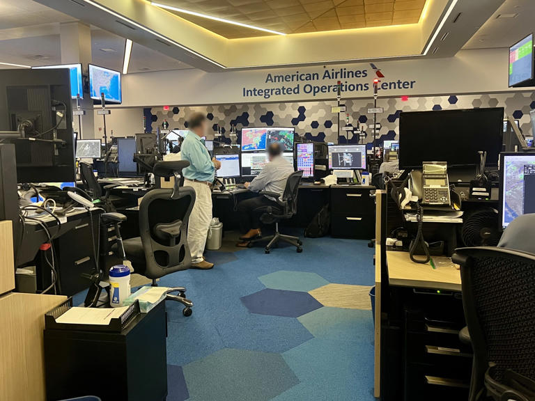 See inside American Airlines' massive flight operations center, where ...