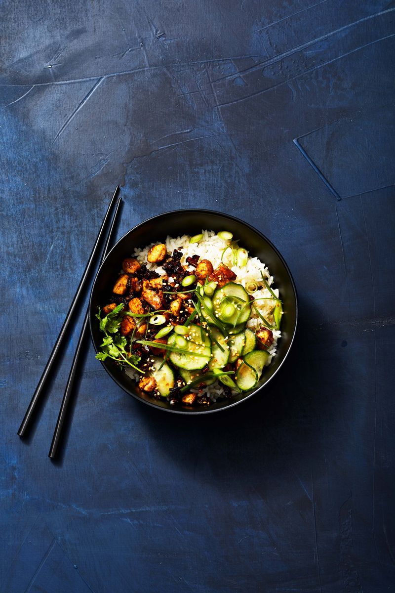 35) Sticky Tofu Bowl